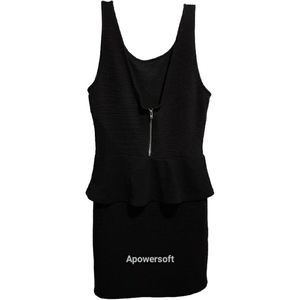 Black H&M peplum dress NWT